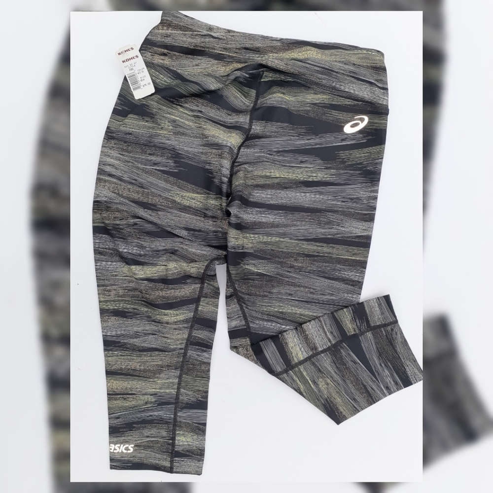 Asics Sport Run Knee Graphic Print Tights - Picture 5 of 8